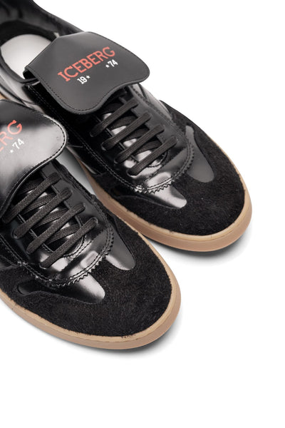 ICEBERG MEN’S BLACK SNEAKER