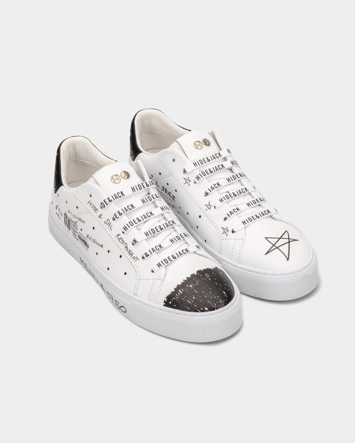 (CORE) HIDE & JACK MEN’S ESSENCE SERIGRAFIA LOW TOP SNEAKER CINEMA EDITION WHITE