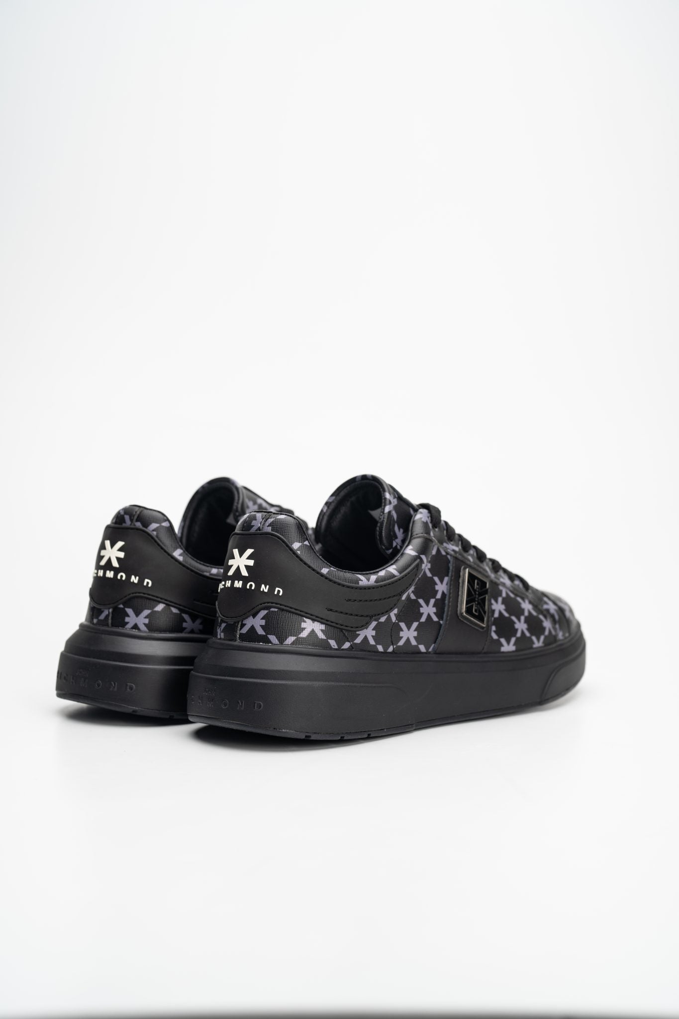 JOHN RICHMOND MEN’S SHOES SAFIANO BLACK/DARK