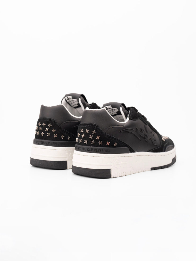 JR MEN’S SNEAKERS SUEDE BLACK 27316 CP A