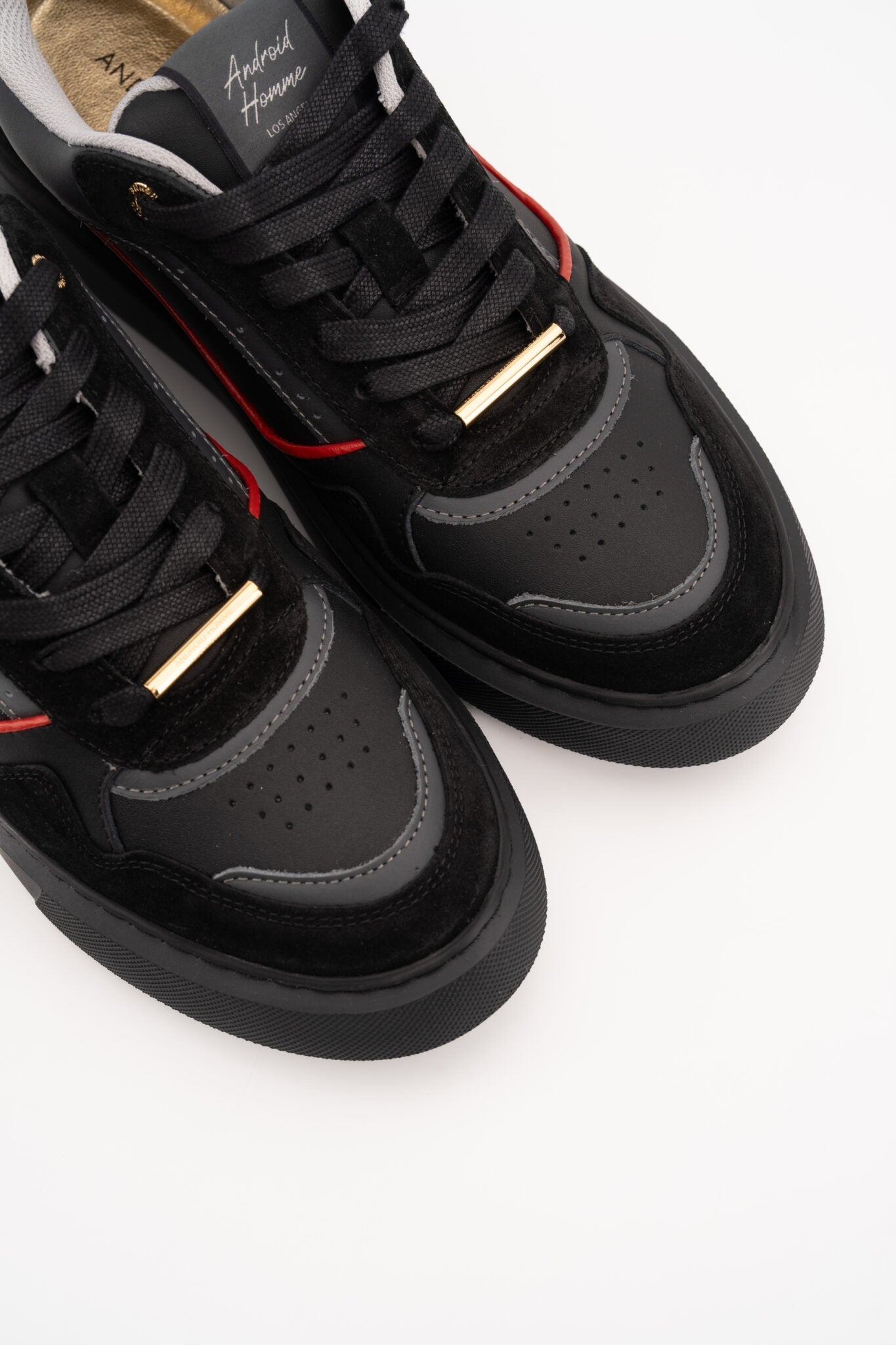 ANDROID HOMME MEN’S FORUM COURT OVERSIZE BLACK/RED SNEAKER