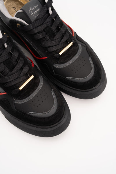 ANDROID HOMME MEN’S FORUM COURT OVERSIZE BLACK/RED SNEAKER