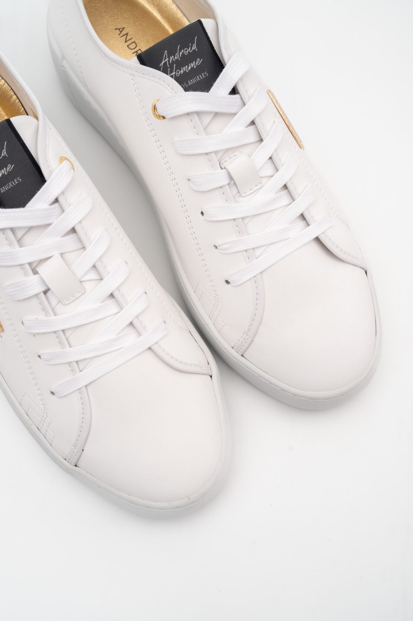 ANDROID HOMME SORRENTO ALL WHITE LEATHER SNEAKER