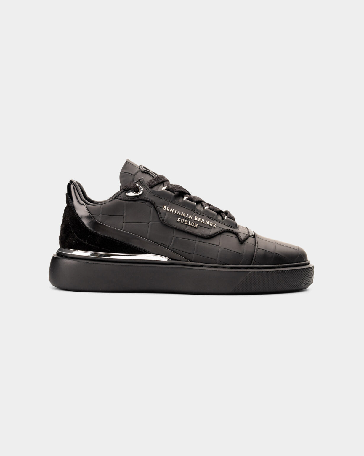 BENJAMIN BURNER MEN’S RAPHAEL MATT CROCODILE BLACK