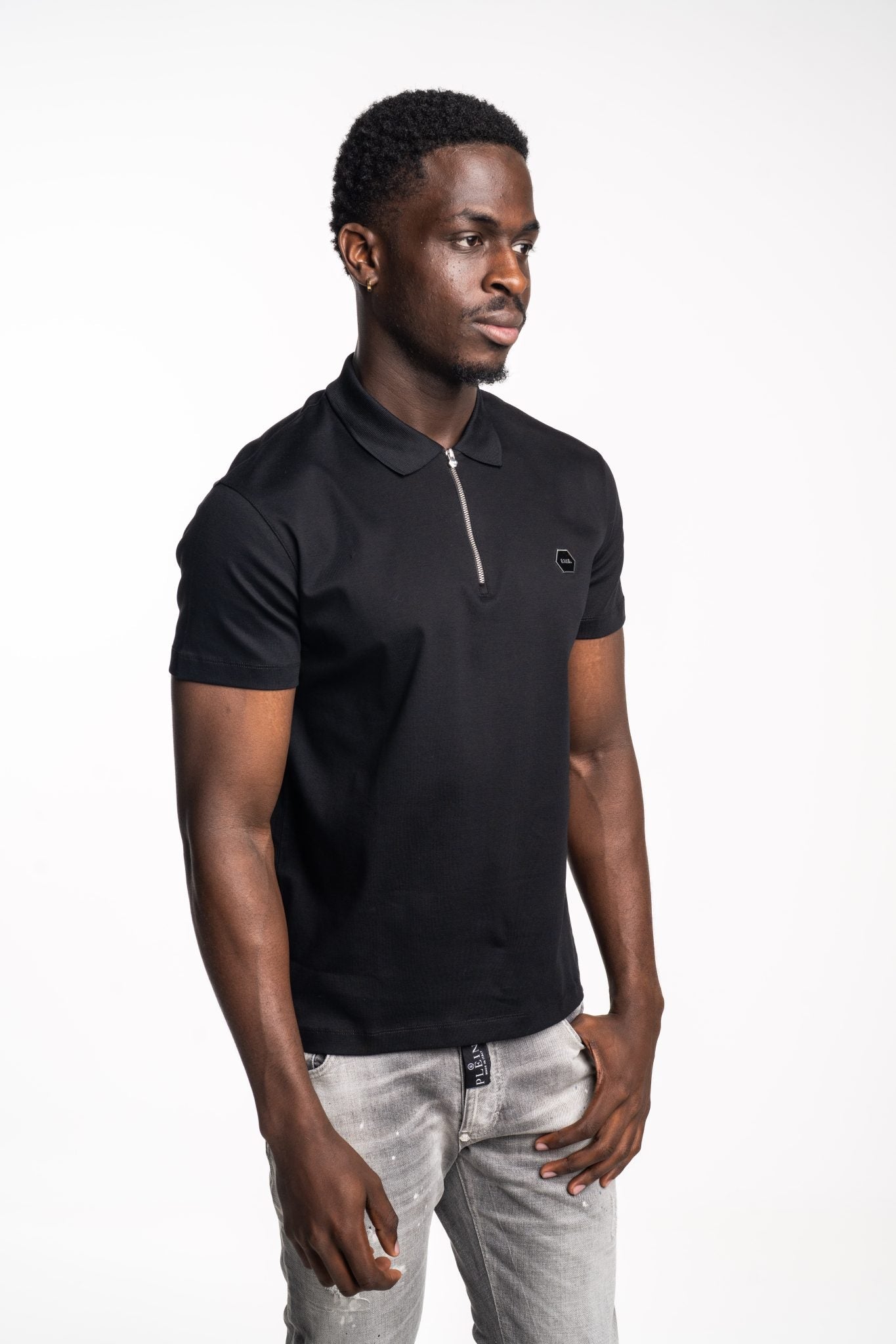 BALR MEN’S HEX SERIES POLO | B1122.1040-JET BLACK