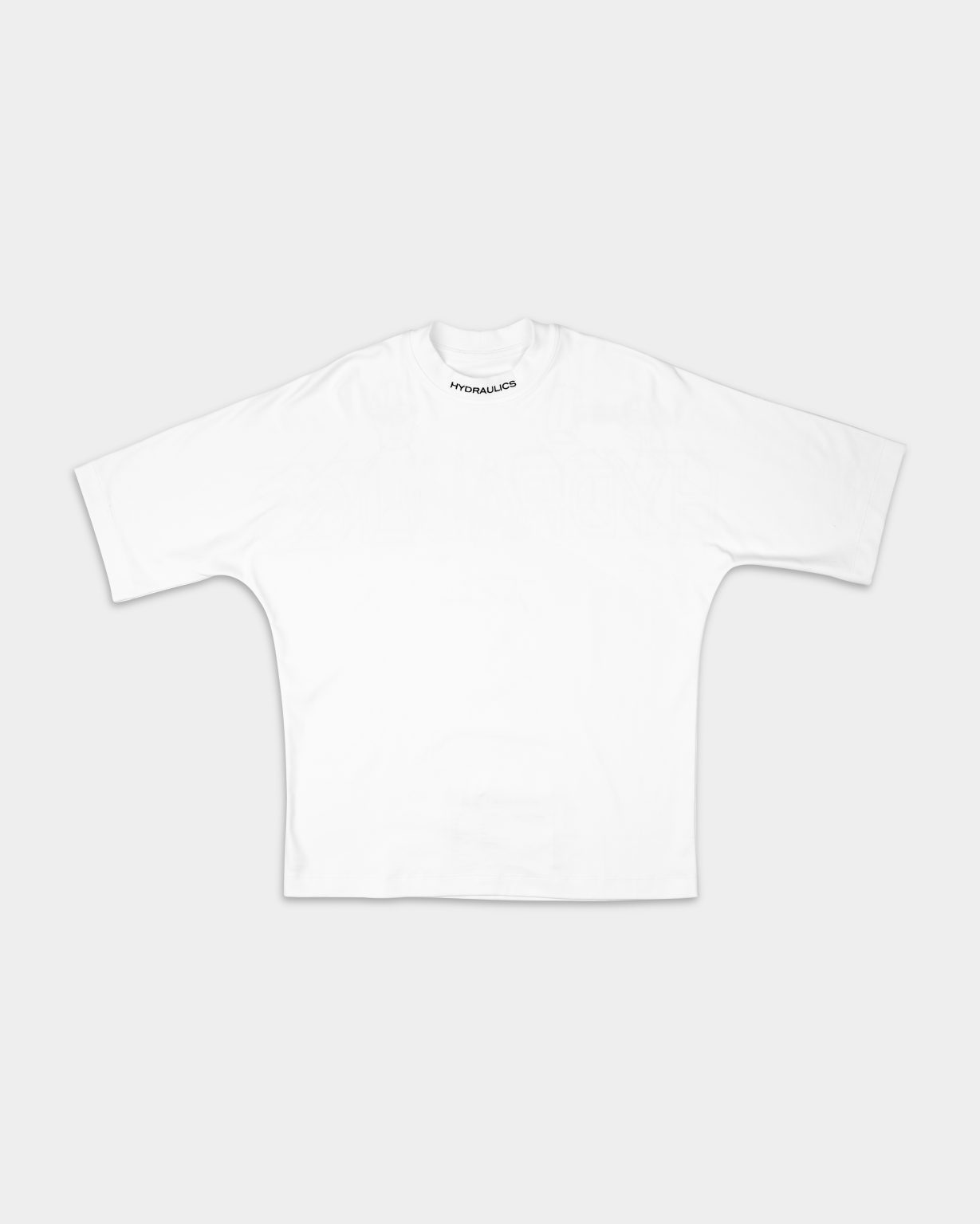 HYDRAULICS PERSPECTIVE SUPER OVERSIZED T-SHIRT WHITE