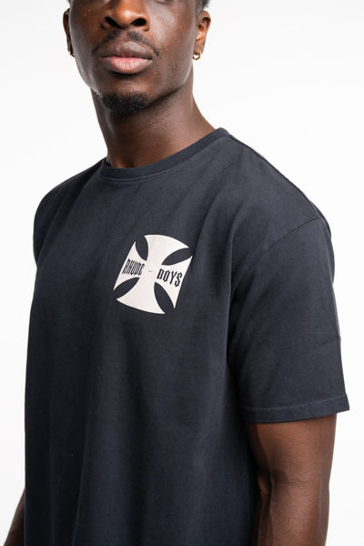 RHUDE MEN’S BOYS TEE VINTAGE BLACK