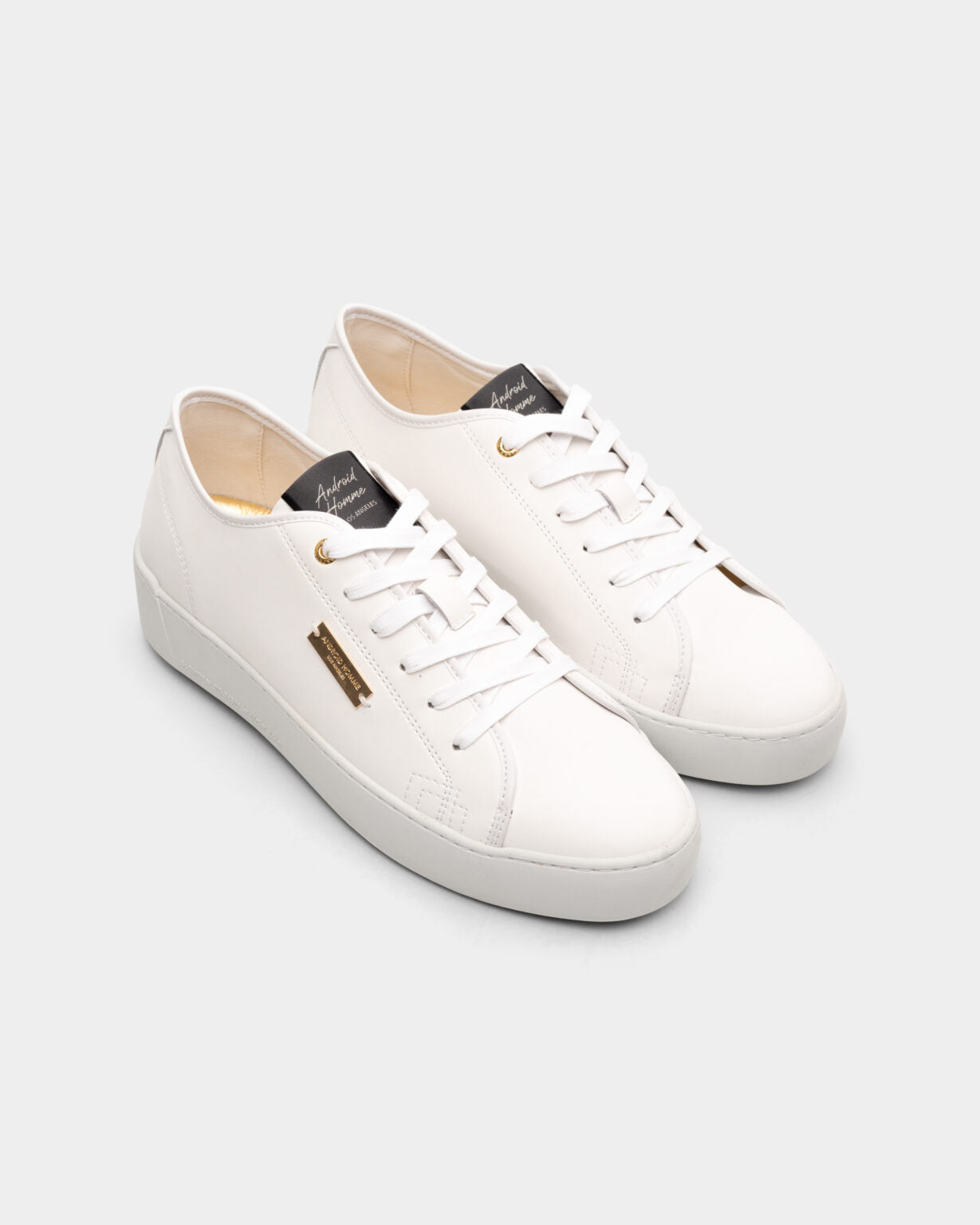 ANDROID HOMME SORRENTO ALL WHITE LEATHER SNEAKER