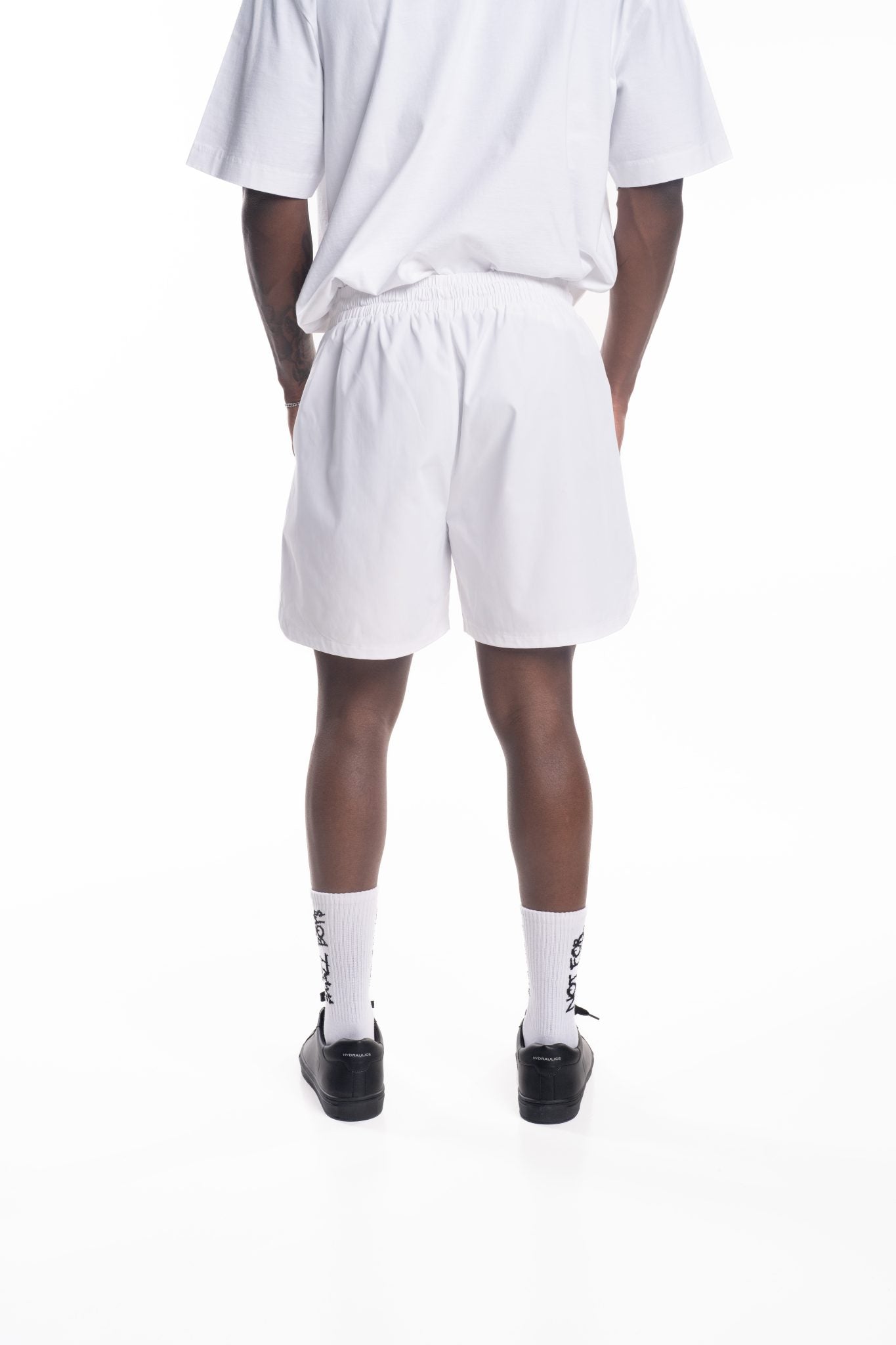 HYDRAULICS LOGO SHORTS WHITE