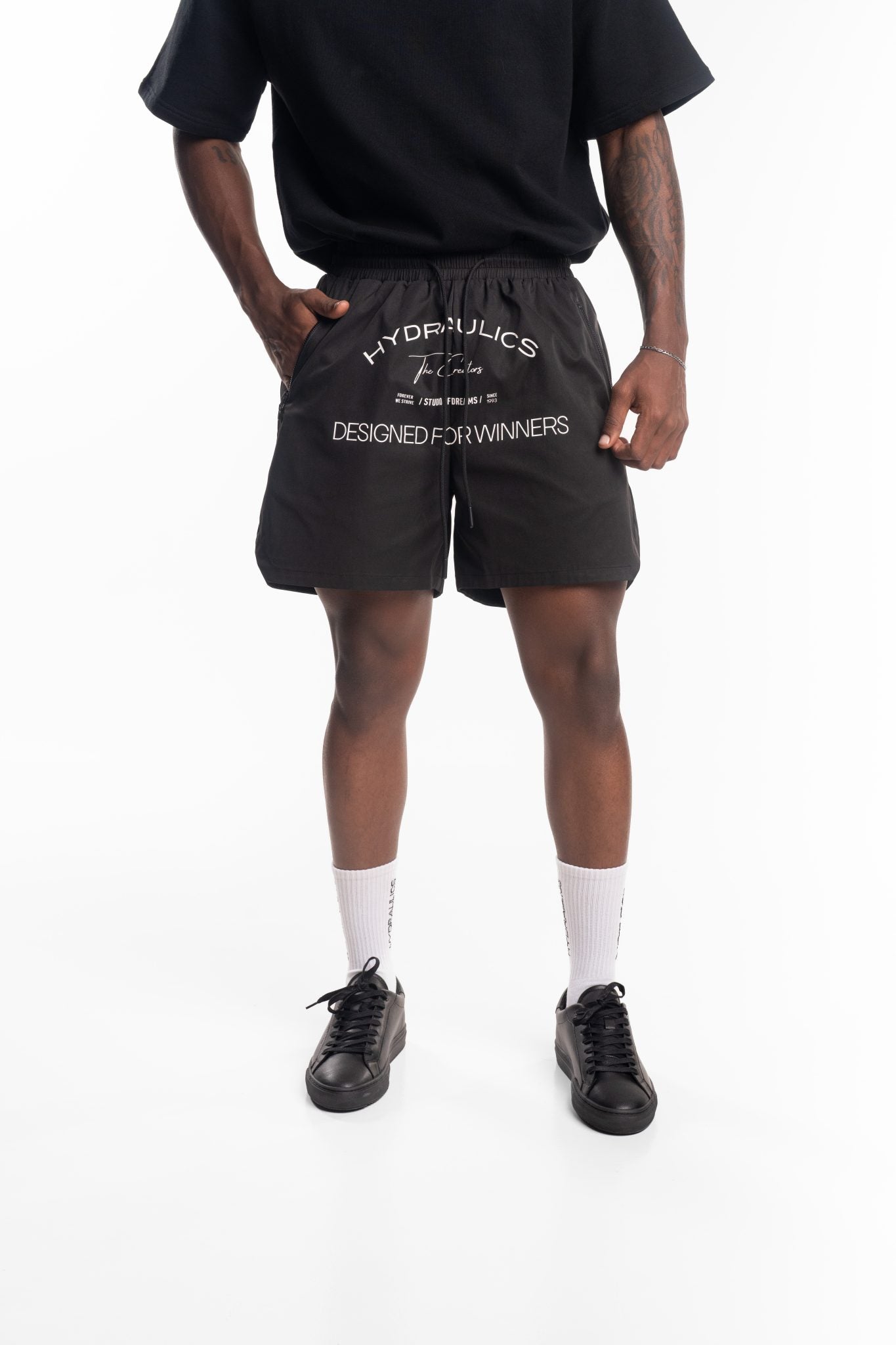 HYDRAULICS DESIGNED FOR WINNERS SHORTS BLACK
