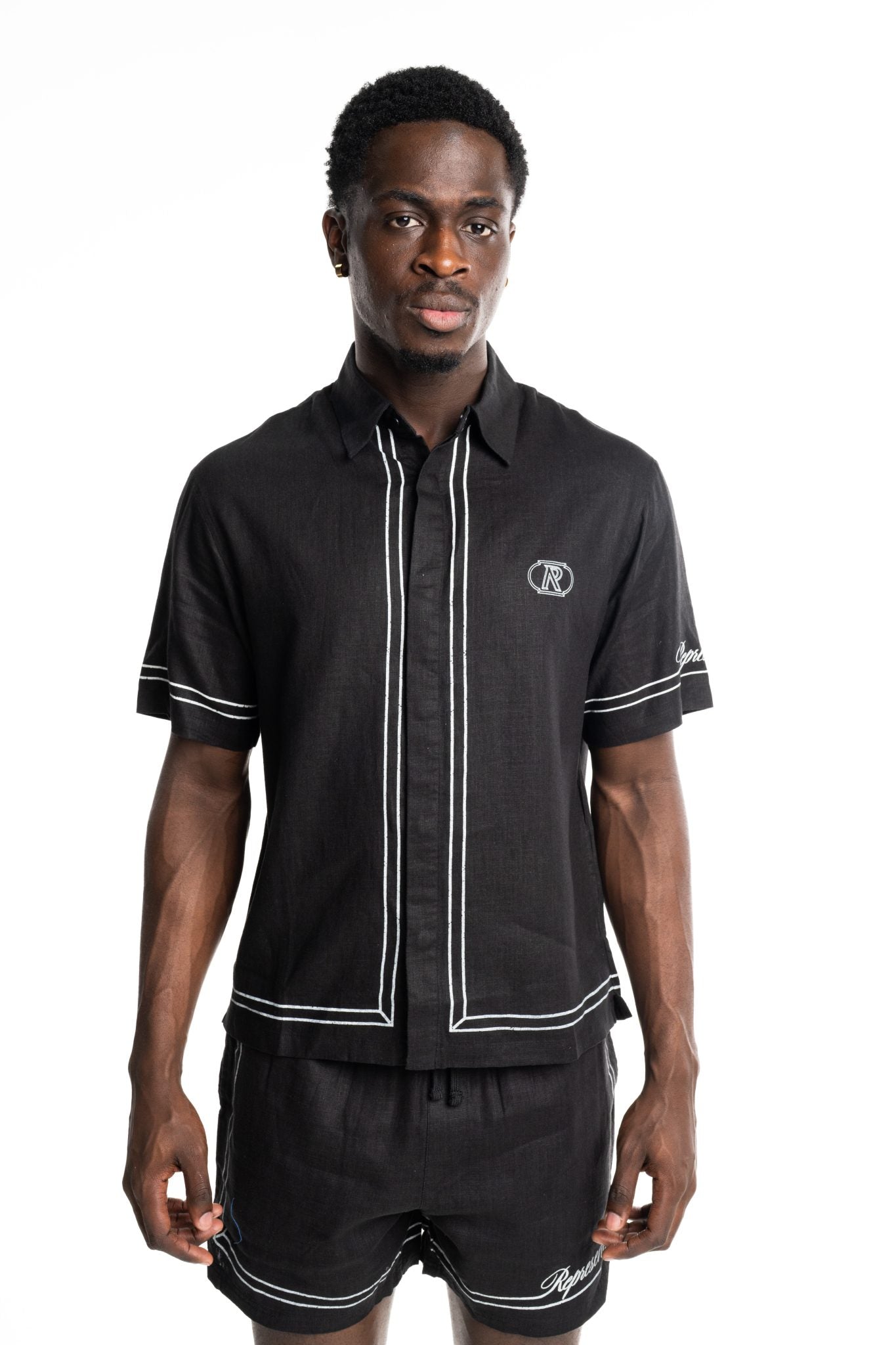 REPRESENT MEN’S BORDER SHIRT