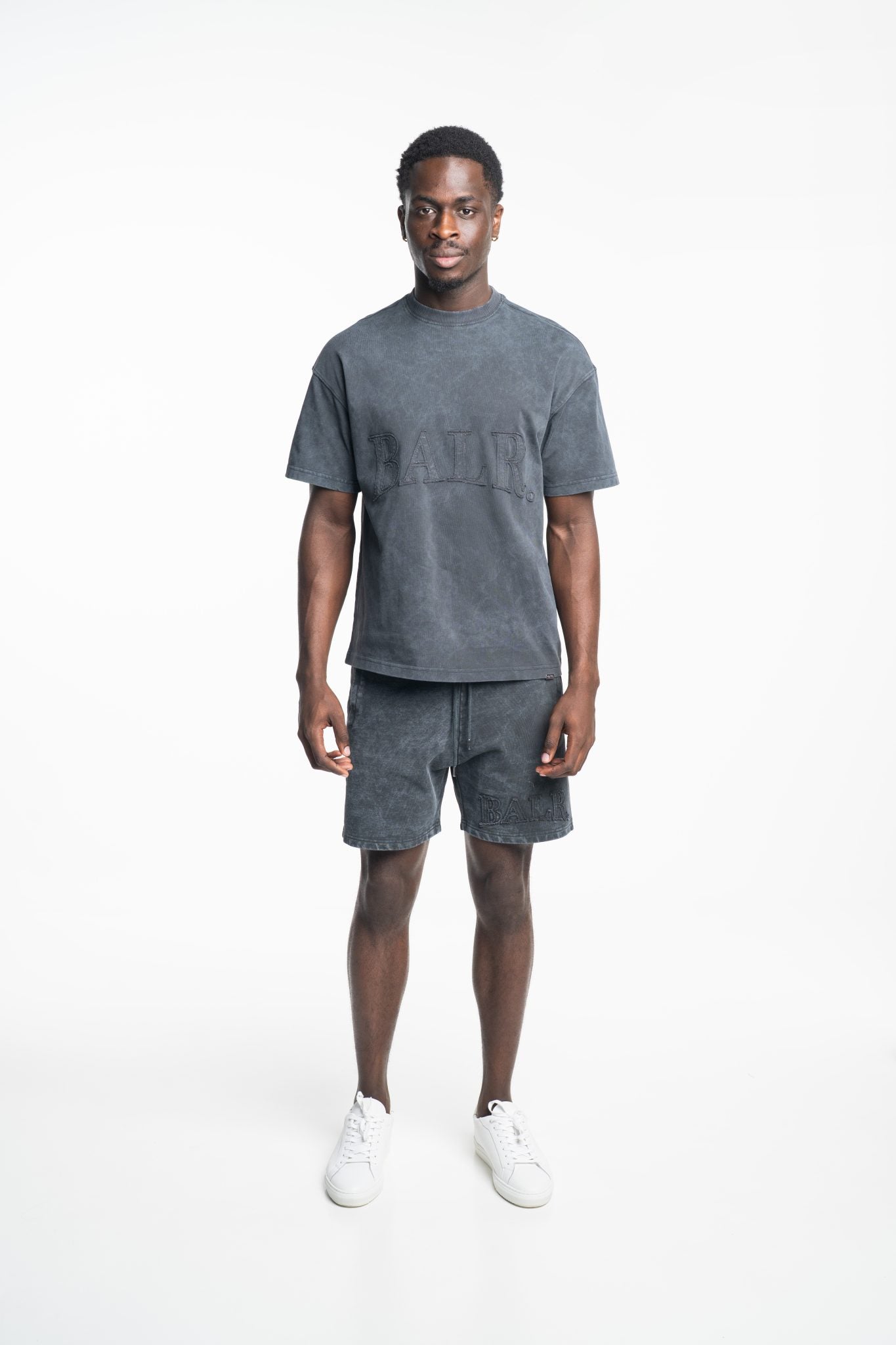 BALR MEN’S URBAN WASHED SWEAT SHORTS | B1433.1024-VOLCANIC GREY