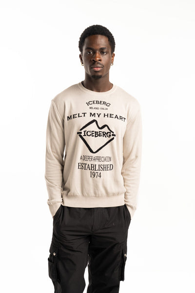 ICEBERG MEN’S ROUND NECK KNITTED