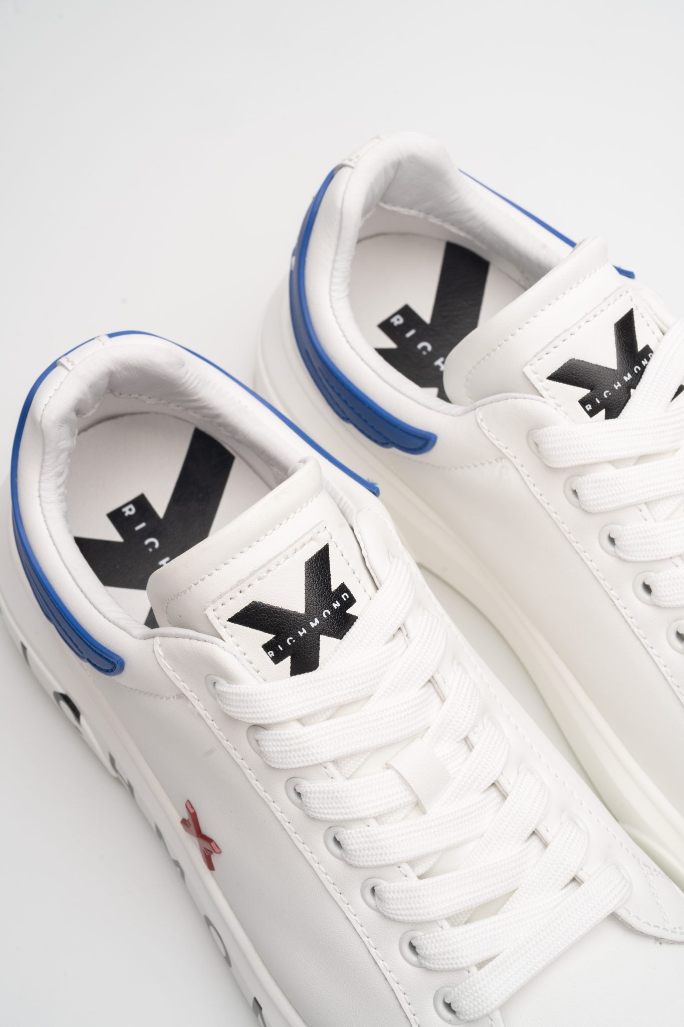 JOHN RICHMOND MEN’S SHOES LEATHER WHITE/BLUETTE