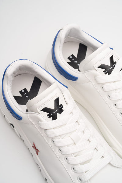 JOHN RICHMOND MEN’S SHOES LEATHER WHITE/BLUETTE