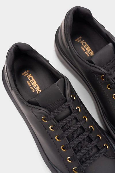 CORE) ICEBERG MEN’S SNEAKER COMB NERO LOGO