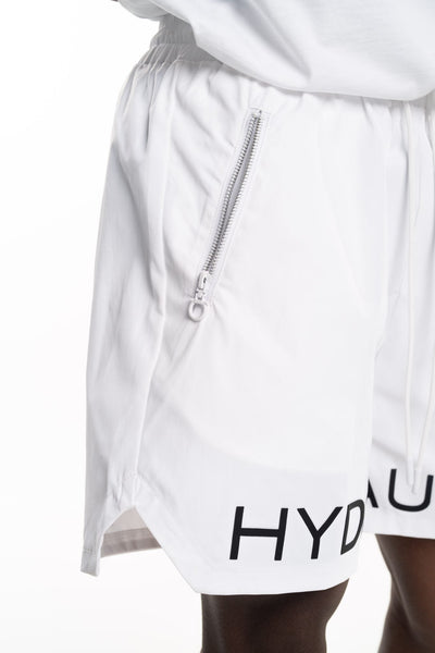 HYDRAULICS LOGO SHORTS WHITE