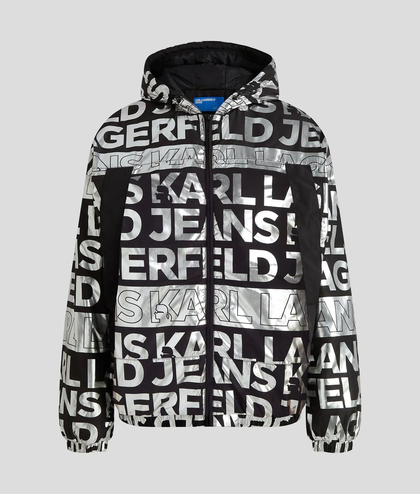 ALL-OVER LOGO PADDED JACKET