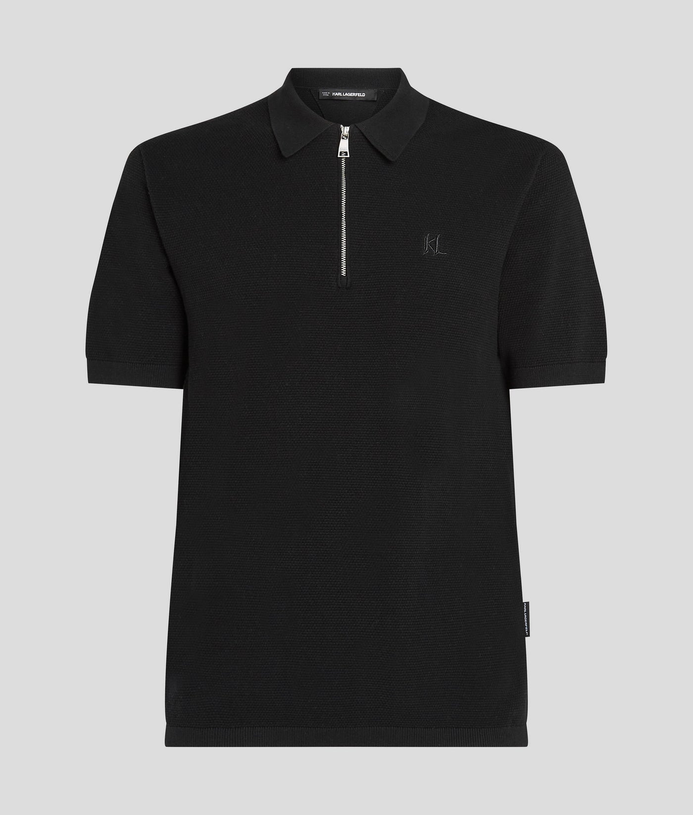 ZIP-UP POLO SHIRT