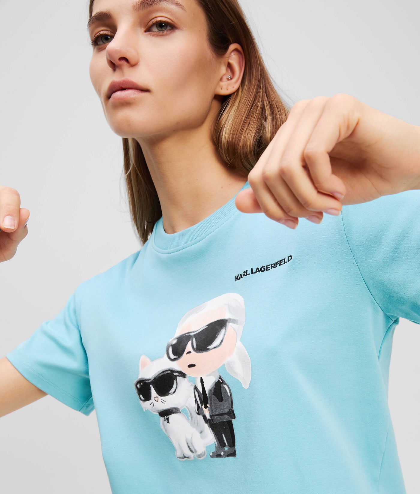 IKON KARL & CHOUPETTE AQUARELLE T-SHIRT