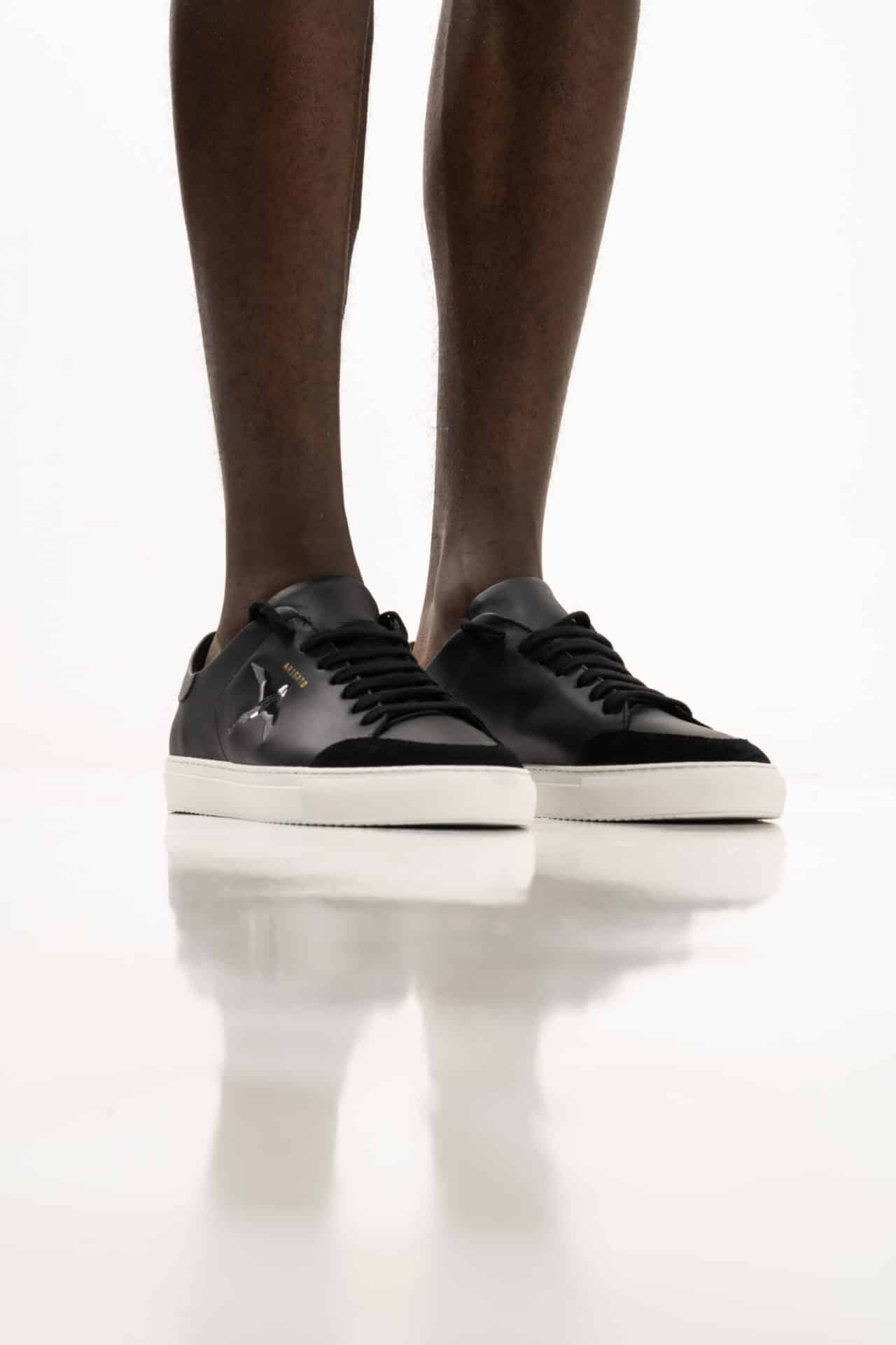 (CORE) AXEL ARIGATO MEN’S CLEAN 90 TRIPLE B BIRD SNEAKER F1739002 BLACK/DARK GREY