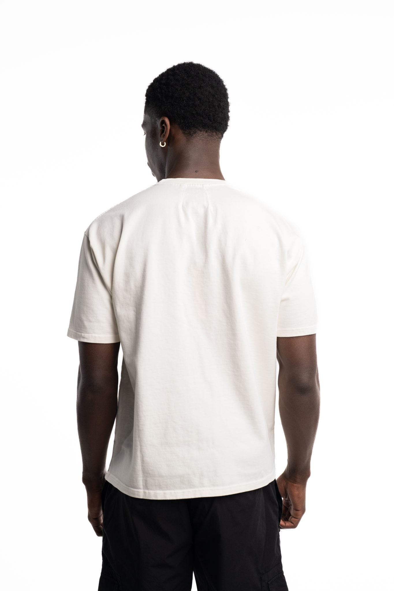 RHUDE MEN’S ROADWAY RACING TEE VINTAGE WHITE