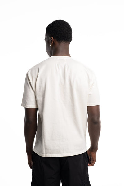 RHUDE MEN’S ROADWAY RACING TEE VINTAGE WHITE