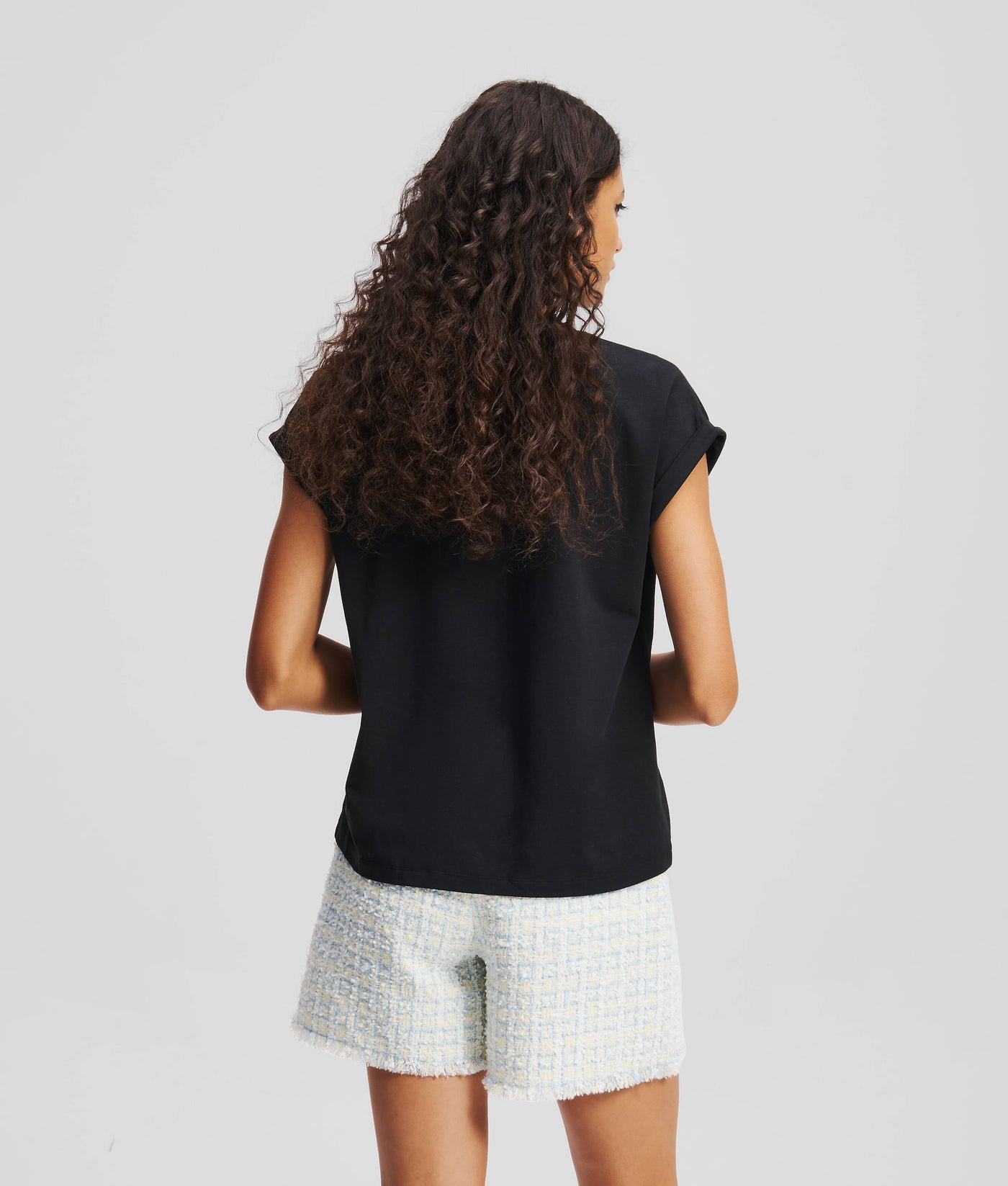 RHINESTONE KARL SIGNATURE T-SHIRT