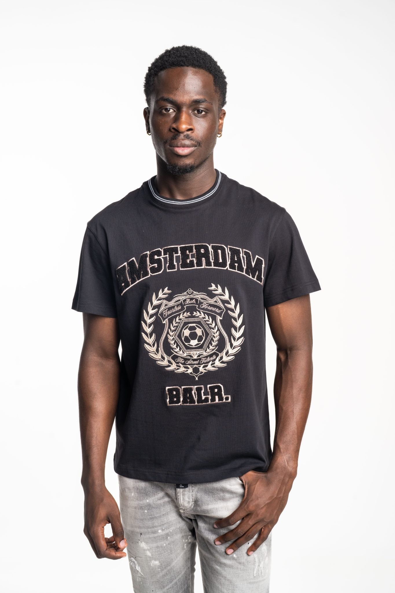 BALR MEN’S NOSTALGIA T SHIRT | B1112.1335-JET BLACK