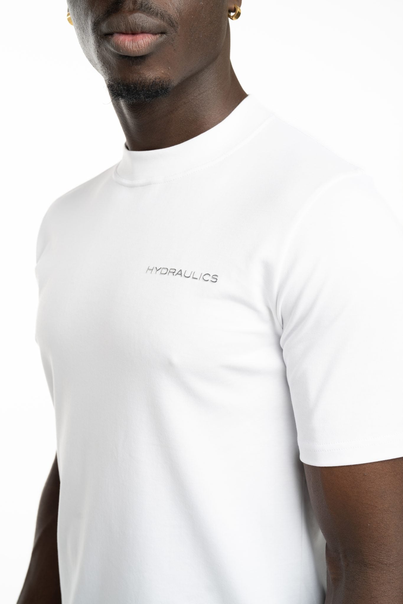 HYDRAULICS BEVELLED REGULAR FIT T-SHIRT WHITE