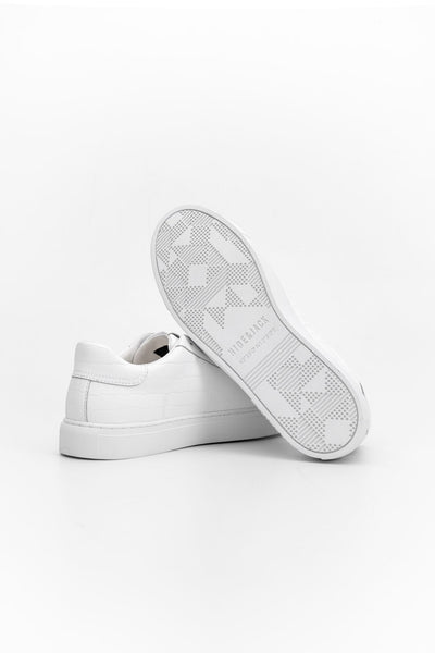 (CORE) HIDE & JACK MEN’S ESSENCE TUSCANY LOW TOP SNEAKER WHITE WHITE