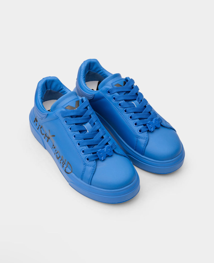 JR MEN’S SNEAKERS LEATHER BLUE KLEIN 27305 CP C