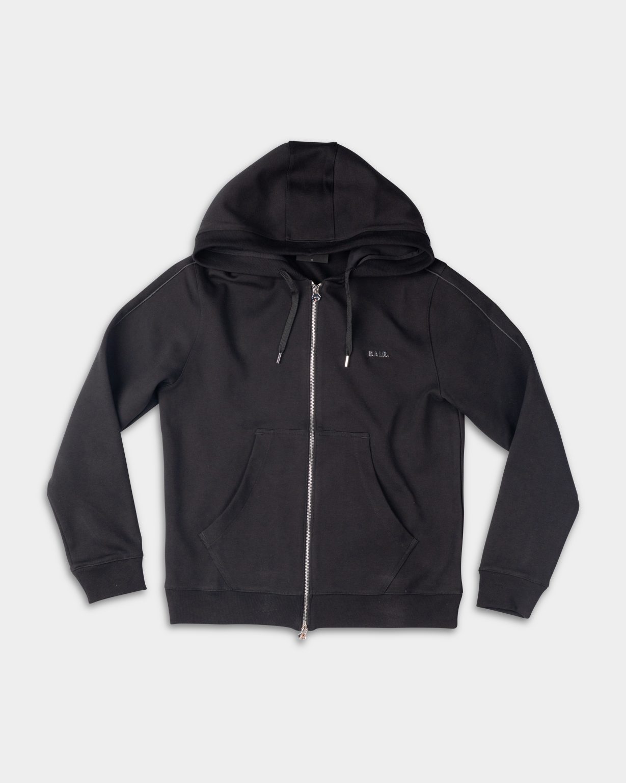 CORE) BALR MEN’S Q SERIES ZIP THROUGH HOODIE | B1269.1013-JET BLACK