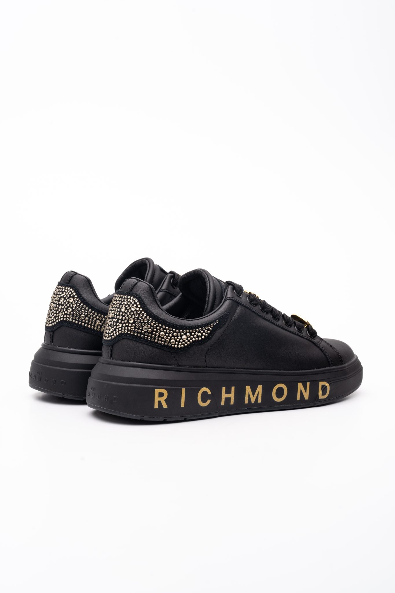 JOHN RICHMOND LADIES SHOES LEATHER BLACK