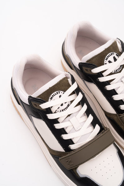 MALLET MEN’S CARLTON STRAP BLACK KHAKI SNEAKER