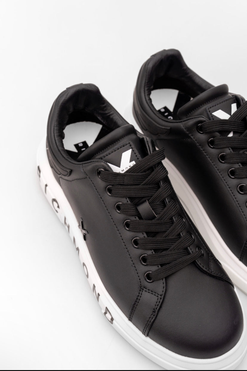 CORE) JR MEN’S SNEAKERS LEATHER BLACK 27302 CP B