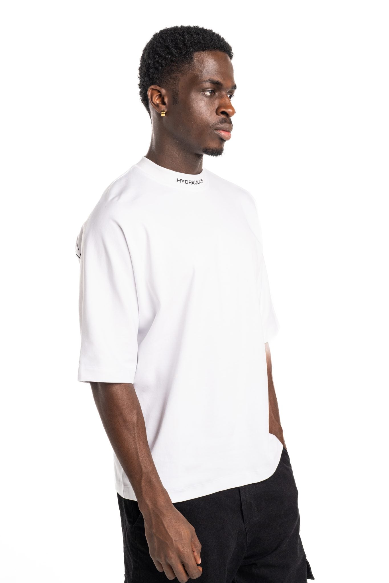 HYDRAULICS PERSPECTIVE SUPER OVERSIZED T-SHIRT WHITE