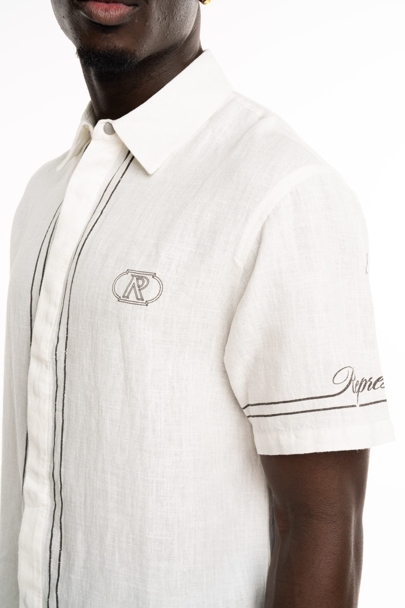 REPRESENT MEN’S BORDER SHIRT