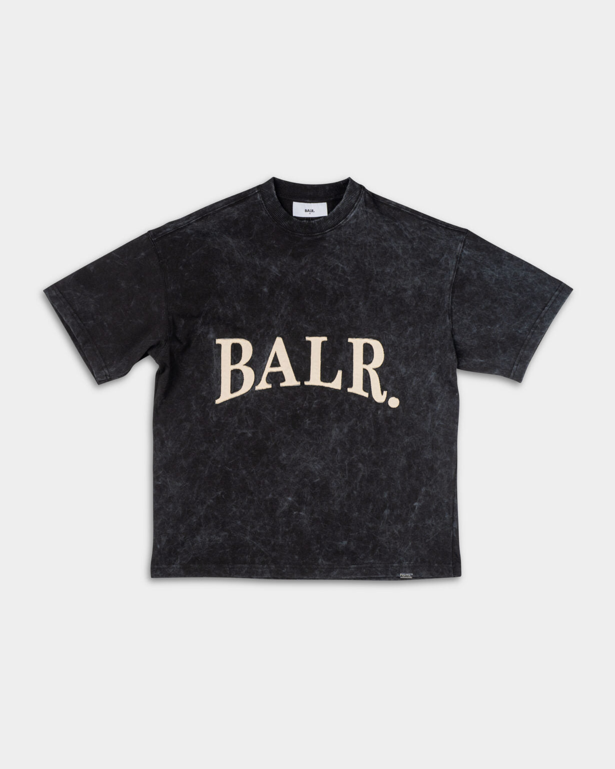 BALR MEN’S URBAN WASHED BOX T SHIRT B1112.1284 JET BLACK
