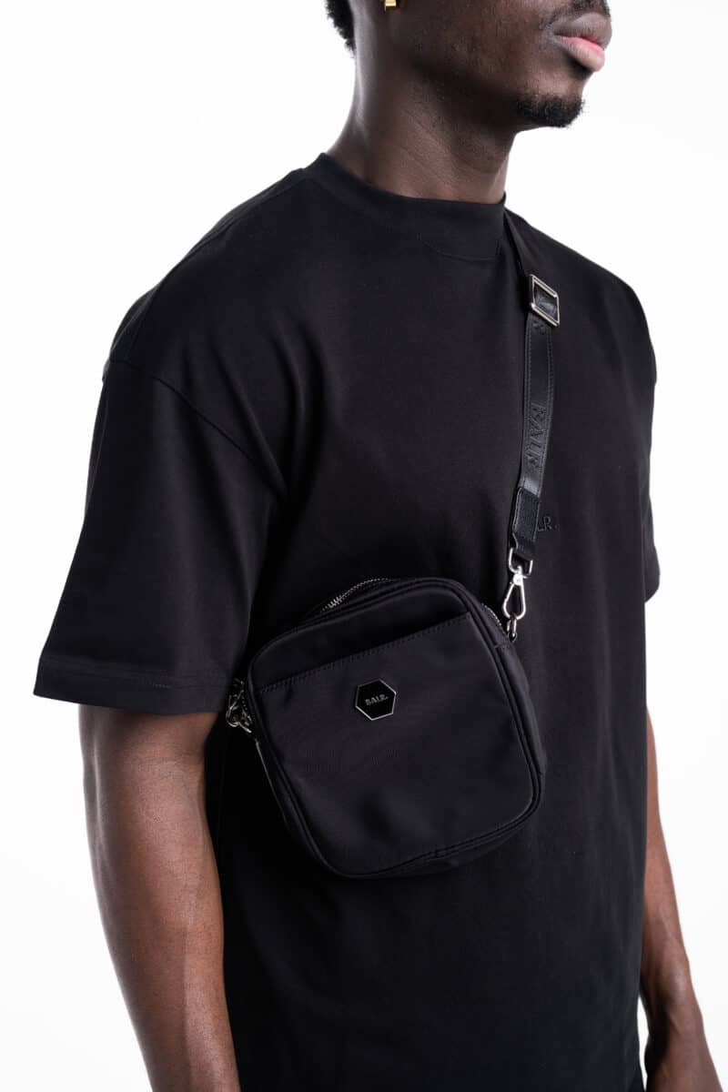 BALR MEN’S CLASSIC MESSENGER BAG B6234.1023 JET BLACK