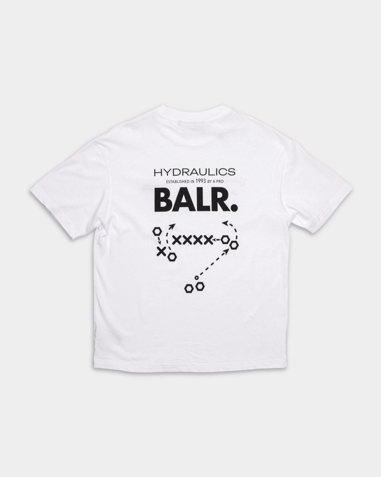 BALR MEN’S BALR. X HYDRAULICS BOX FIT T SHIRT TACTICS B1112.1327 BRIGHT WHITE