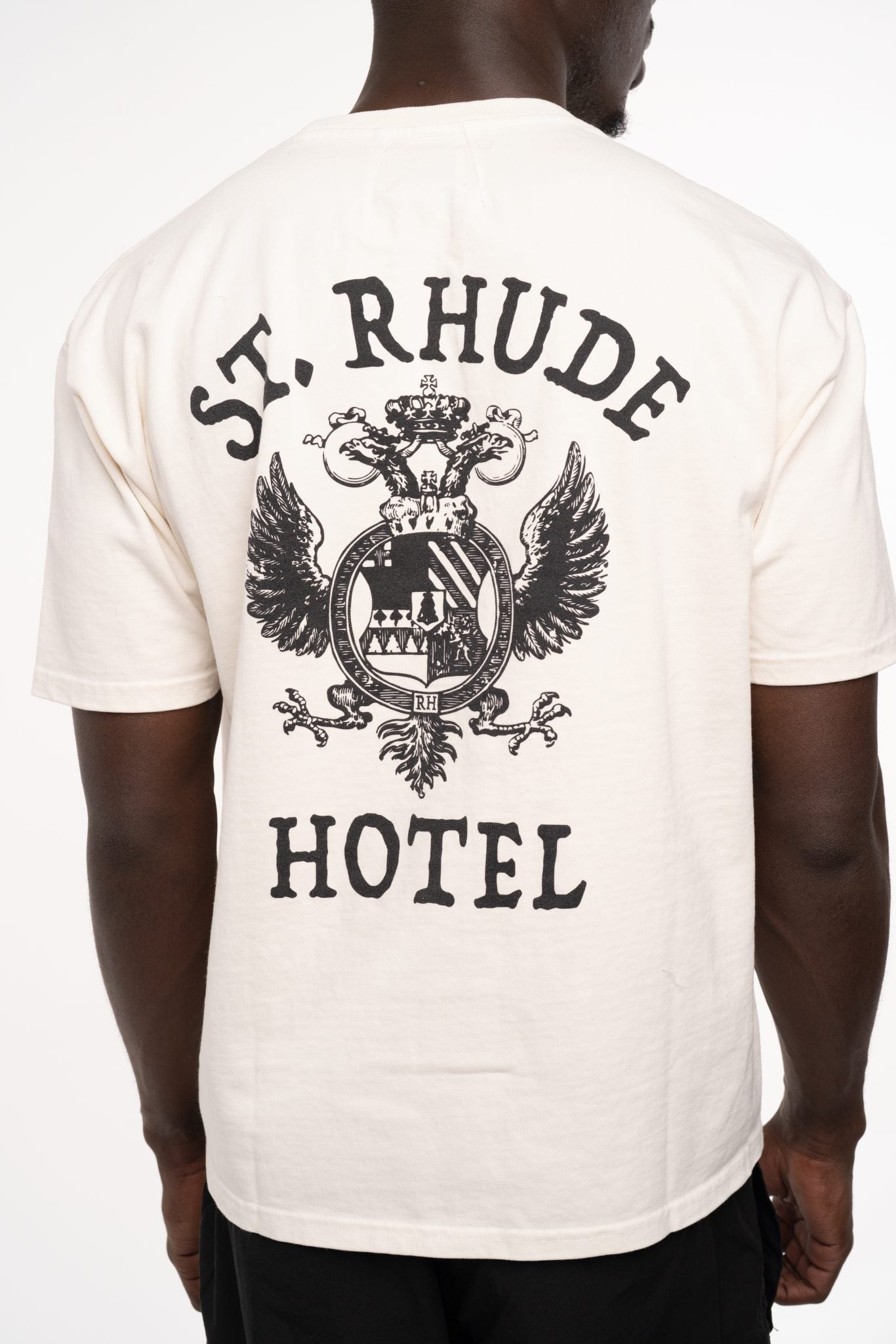 RHUDE MEN’S ST RHUDE SEAL TEE VINTAGE WHITE
