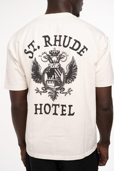 RHUDE MEN’S ST RHUDE SEAL TEE VINTAGE WHITE