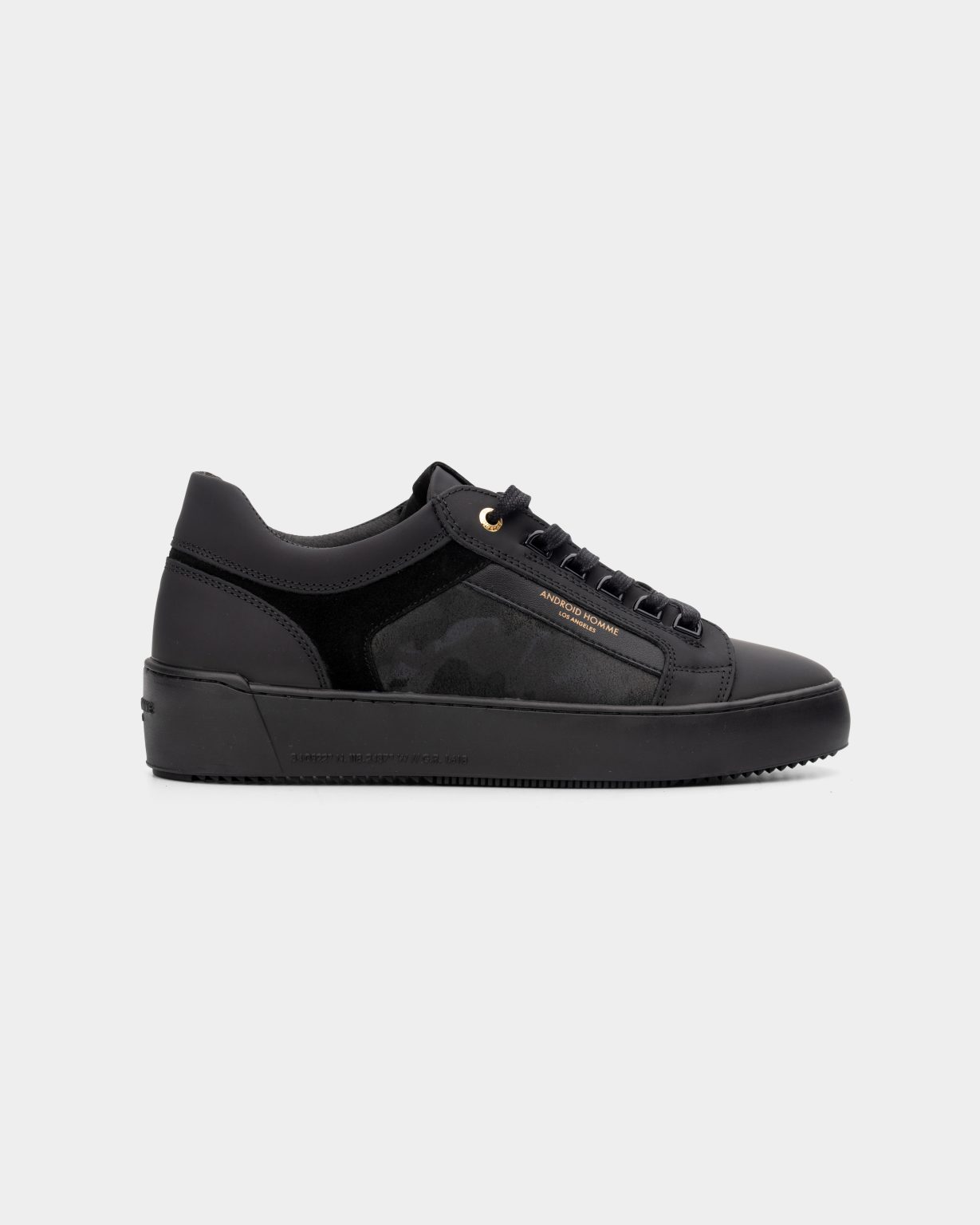 ANDROID HOMME SNEAKER VENICE BLACK GOMA CAMO SUEDE