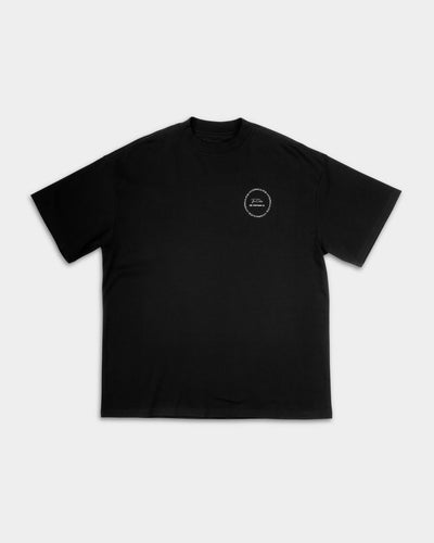 HYDRAULICS CIRCULAR CHAIN OVERSIZED FIT T-SHIRT BLACK