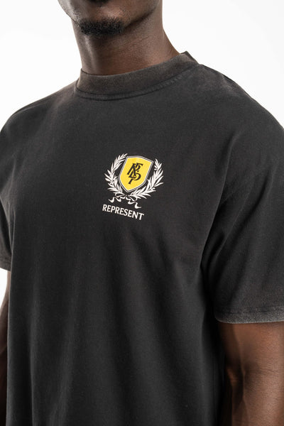 REPRESENT MEN’S CREST T SHIRT MLM41069-06 VINTAGE BLACK