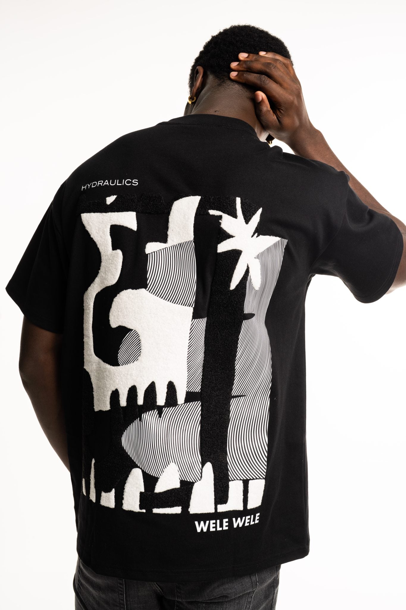 HYDRAULICS VANCO COLLAB OVERSIZED FIT T-SHIRT BLACK