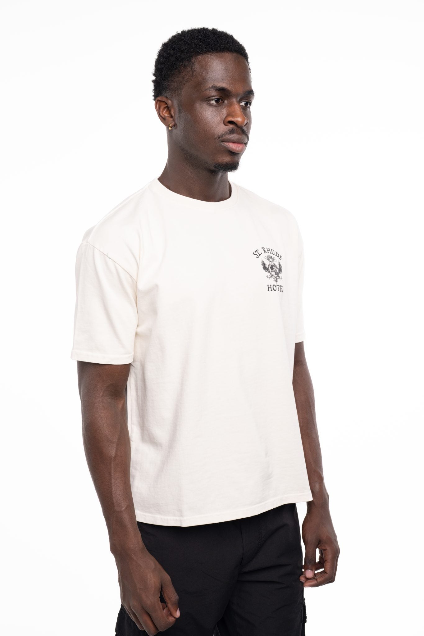 RHUDE MEN’S ST RHUDE SEAL TEE VINTAGE WHITE