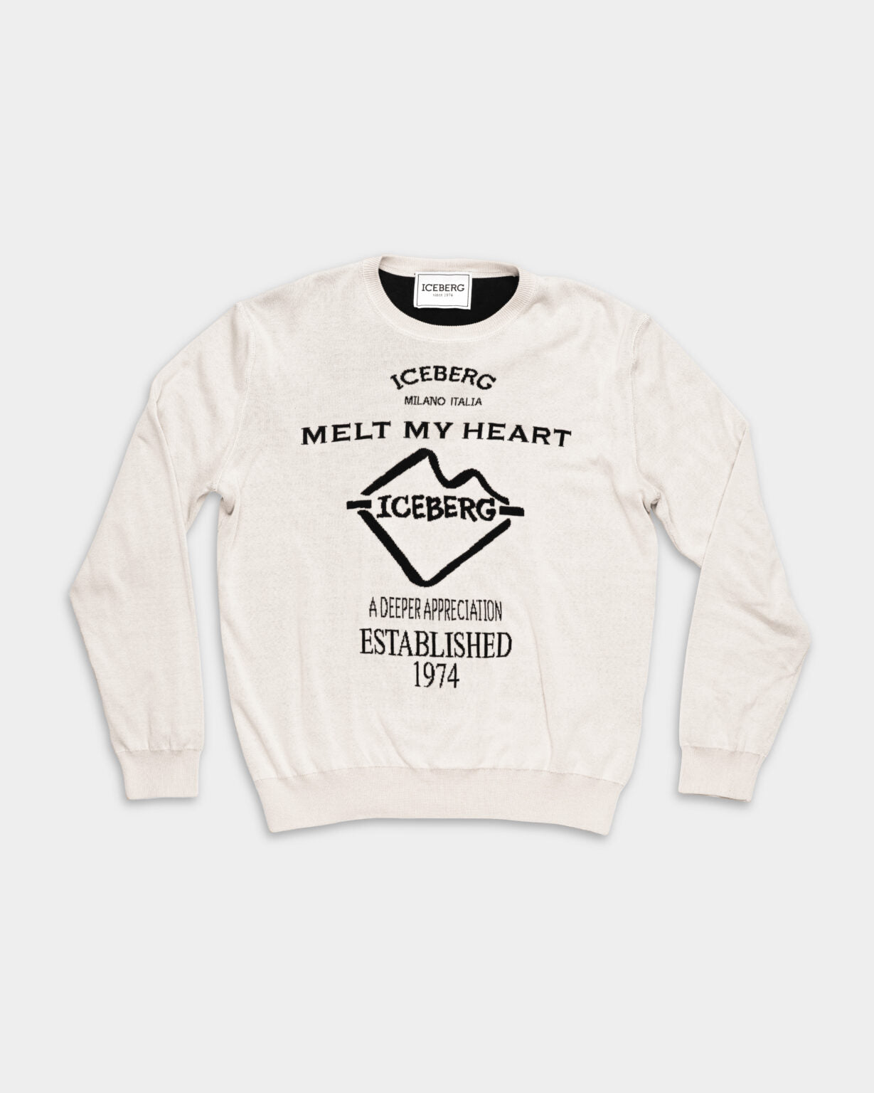 ICEBERG MEN’S ROUND NECK KNITTED