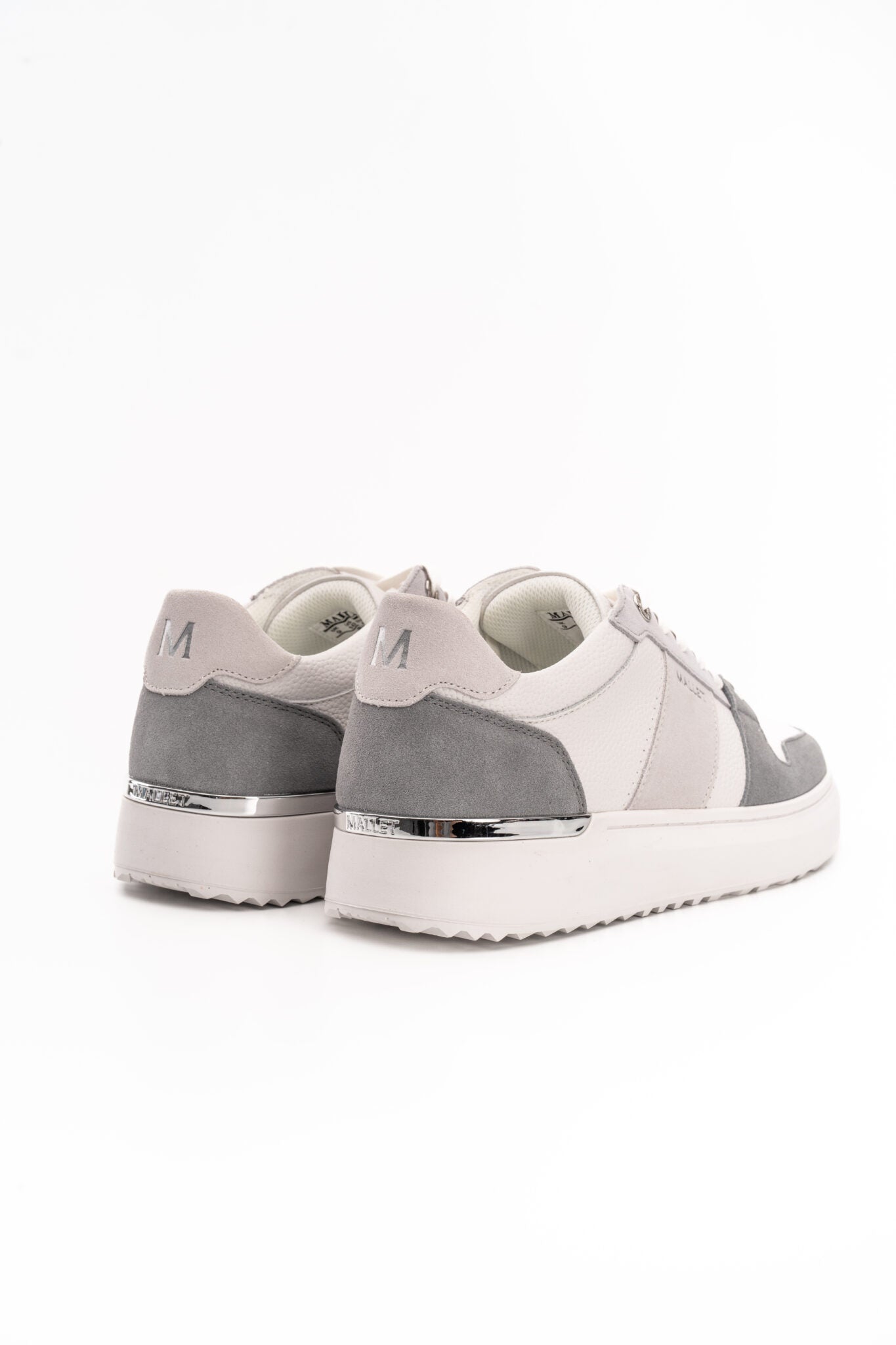 MALLET MENS HOXTON LITE WHITE GREY SNEAKER